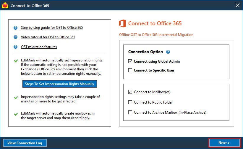 OST Office 365 login